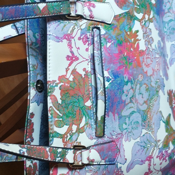 Enzo Angiolini Large Multi-Colored Floral Tote NWOT - Picture 2 of 8